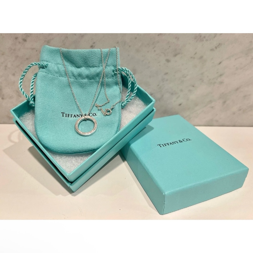 🔥Tiffany & Co. 1837 Circle Pendant Necklace 925 collection full inclusion🔥